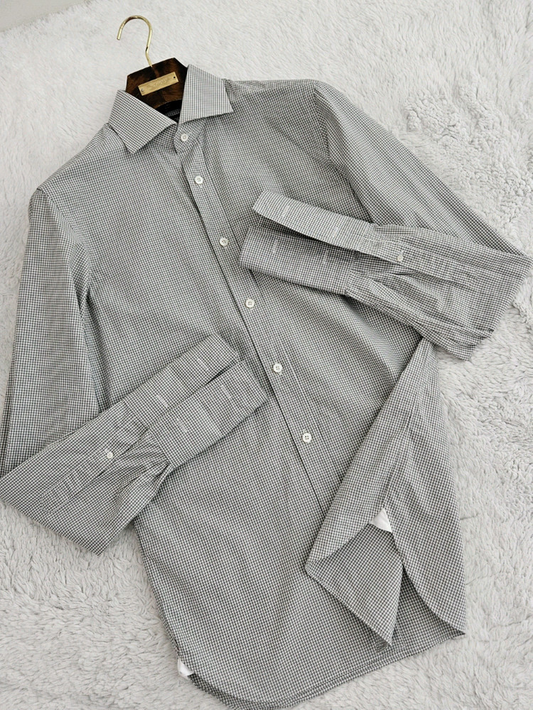 톰 포드 미니 깅엄 체크 드레스 셔츠 [ 로로피아나 쿠치넬리 톰포드 루이비통 에르메스 벨루티 ] 이미지