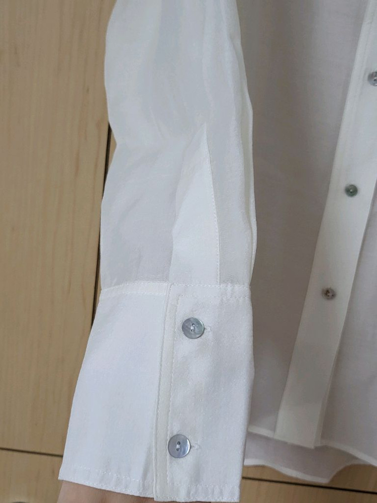 새상품) 모한 mohan 암홀 스티치 루즈핏 셔츠 블라우스 아이보리 M 이미지