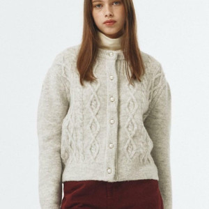 보카바카 멜란지 케이블 가디건 이미지