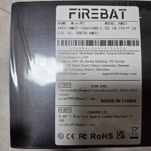 FIREBAT AM02 미니PC, AMD 6600H DDR5 16GB 램, 512GB SSD 이미지