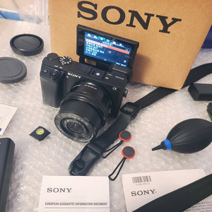 소니 A6400 + 렌즈 가방 삼각대 풀세트 AI 카메라 입문 영상 4K 유튜브 A6700 화질 동급 이미지