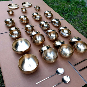 56년된 뿌리깊은나무 반상기 유기그릇 판매합니다 이미지