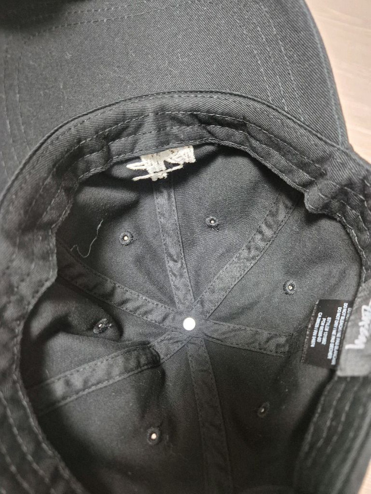 스투시 스탁 로우 프로 캡 블랙 이미지