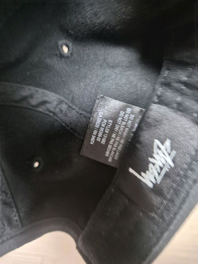 스투시 스탁 로우 프로 캡 블랙 이미지