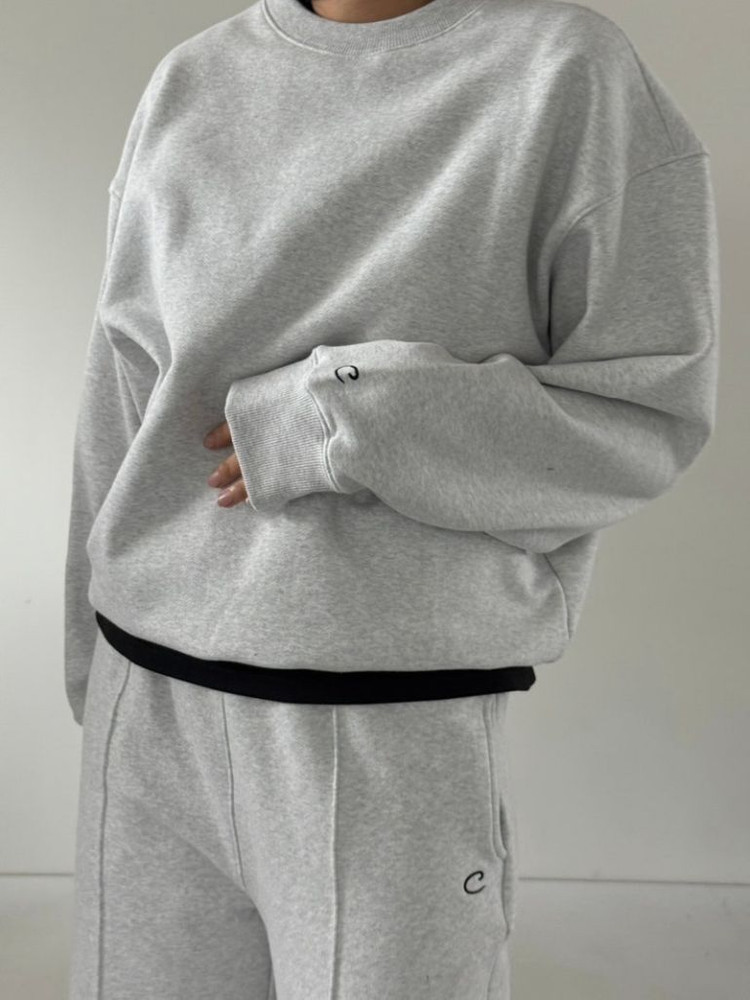 꺌랑 건돌트 와이드 맨투맨 메란지 s사이즈 이미지