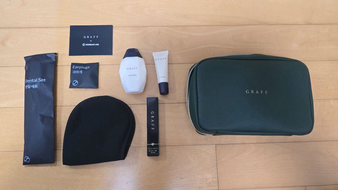 GRAFF 그라프 대한항공 어메니티 파우치 새상품 이미지