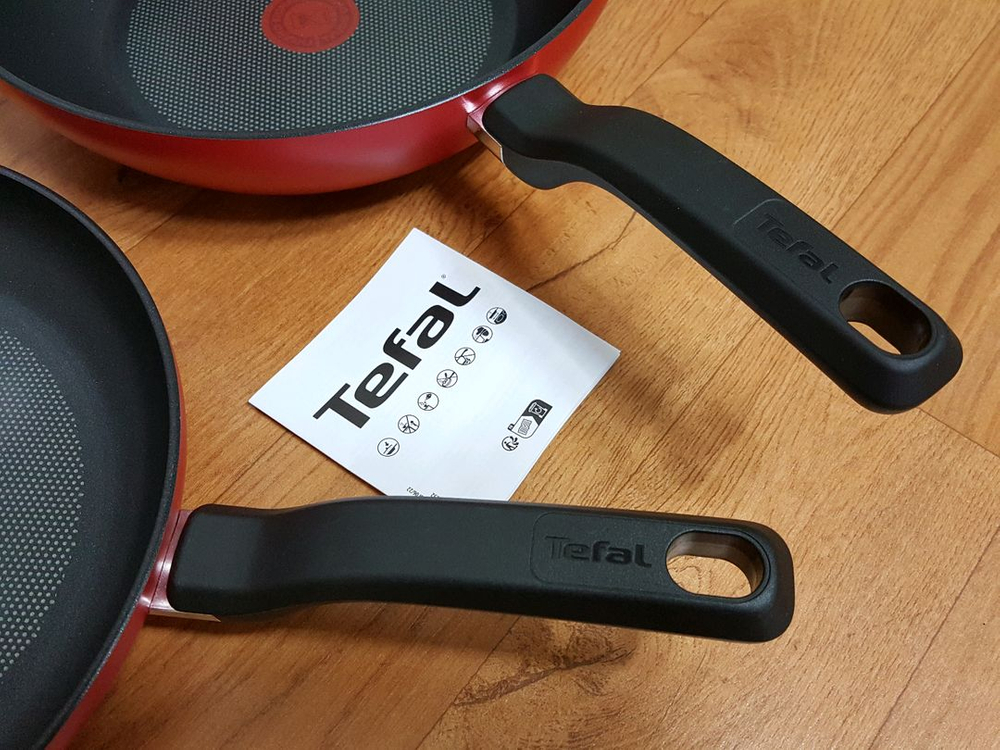 새상품)테팔 레드 딜라이트 인덕션 후라이팬+웍 2종세트 이미지