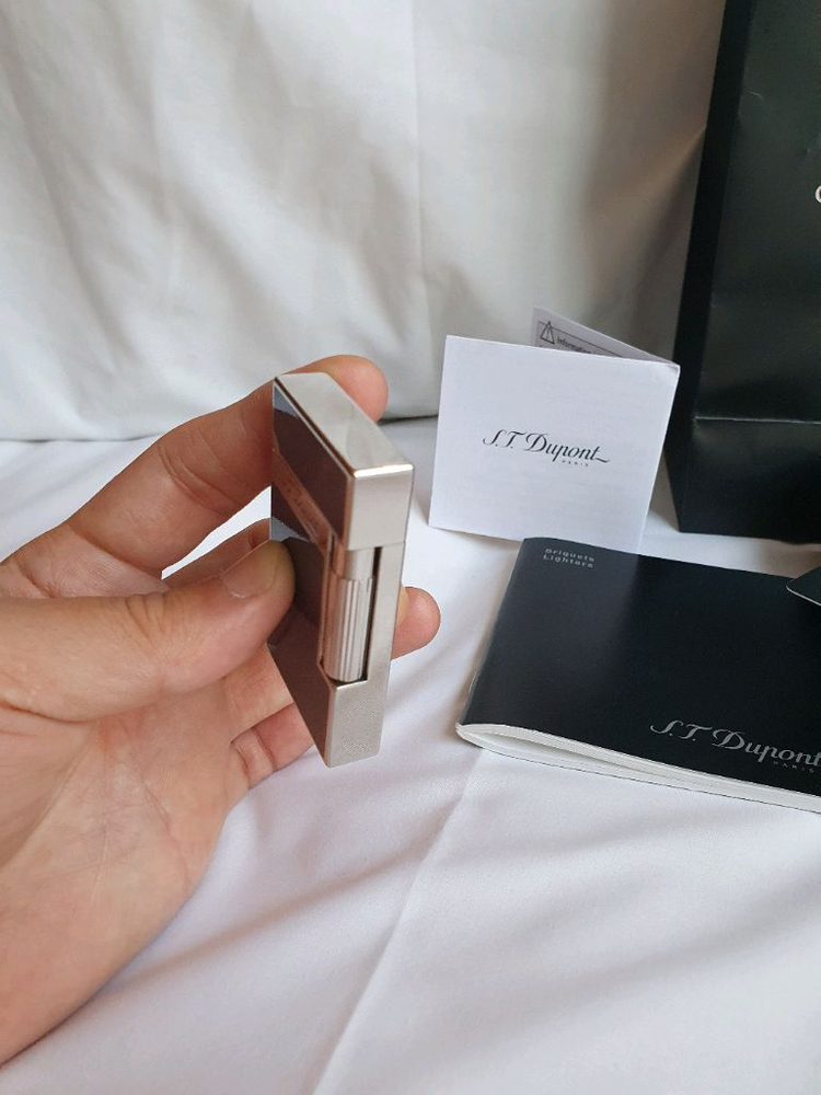 [백화점판,풀세트] 듀퐁라이터 라인2 신형 ca16252 길로시 팔라듐 백금 쌍불 듀퐁 라이타 이미지