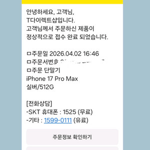 아이폰 17 프로맥스 512 실버 이미지