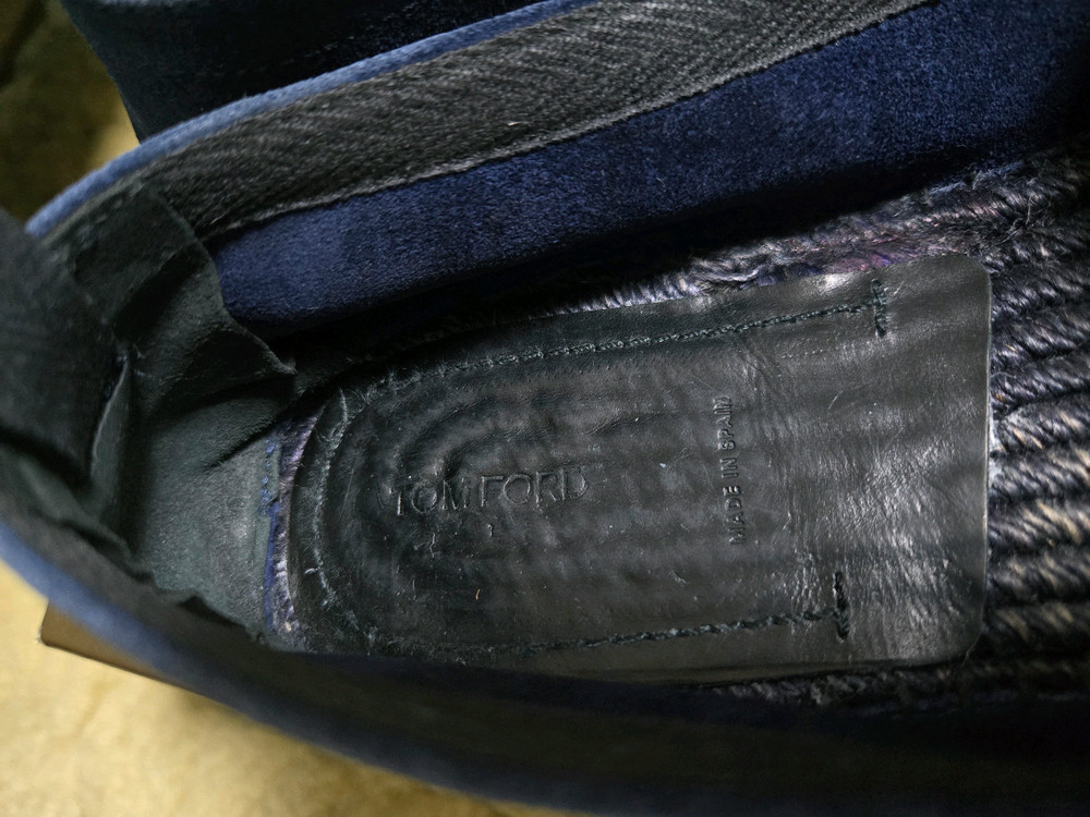 톰포드 스웨이드 에스파듀 10사이즈. 로로피아나,에르메스,브루넬로, 이미지