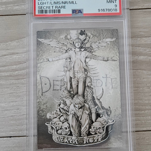 PSA9 데스노트 트레카 SR 시크릿 레어 트레이딩 카드 라이토 이미지