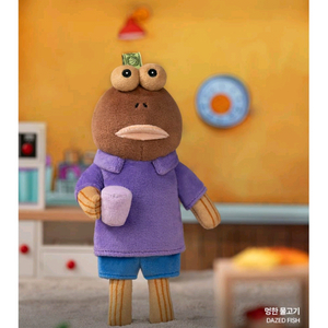 팝마트 스폰지밥 비키니 시티의 엉뚱한 친구들 인형 키링 멍한 물고기 이미지