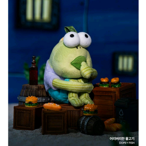 팝마트 스폰지밥 비키니 시티의 엉뚱한 친구들 인형 키링 어리버리한 물고기 이미지