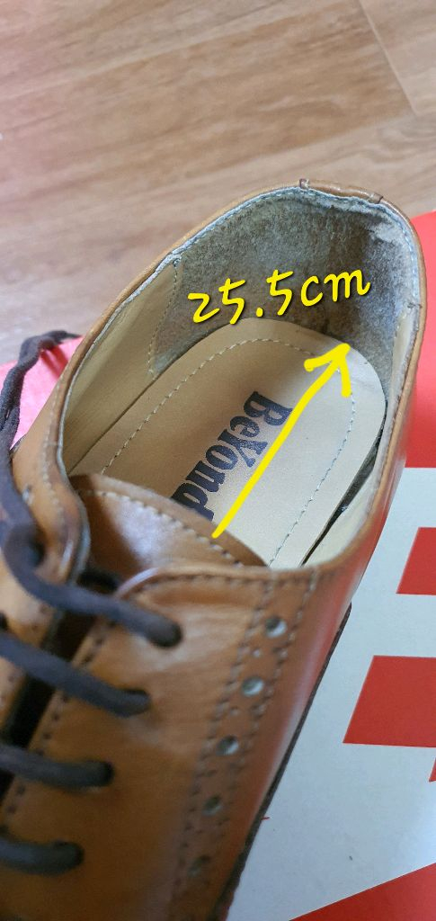 남.255) 비욘드 남성 구두 beyond / 연한 갈색, 신사 구두, 정장구두 이미지