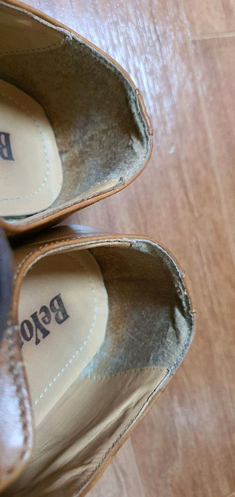 남.255) 비욘드 남성 구두 beyond / 연한 갈색, 신사 구두, 정장구두 이미지