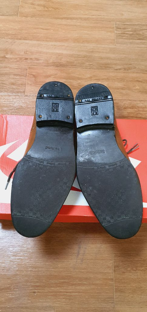 남.255) 비욘드 남성 구두 beyond / 연한 갈색, 신사 구두, 정장구두 이미지