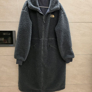 노스페이스 롱 후리스 양면 코트 95(L) 그레이 이미지