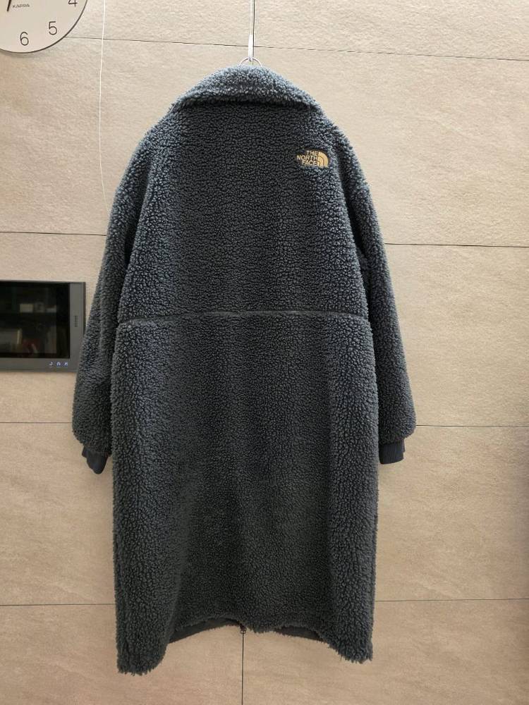 노스페이스 롱 후리스 양면 코트 95(L) 그레이 이미지