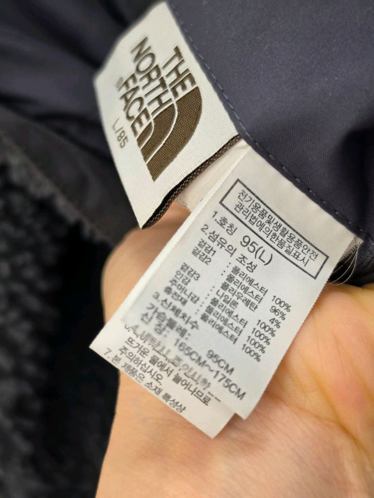 노스페이스 롱 후리스 양면 코트 95(L) 그레이 이미지