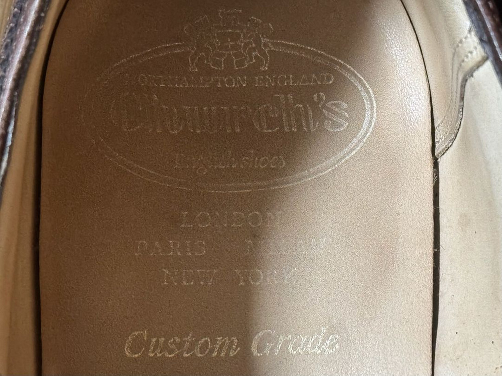 Churchs 윙팁 브라운 남성 구두 이미지