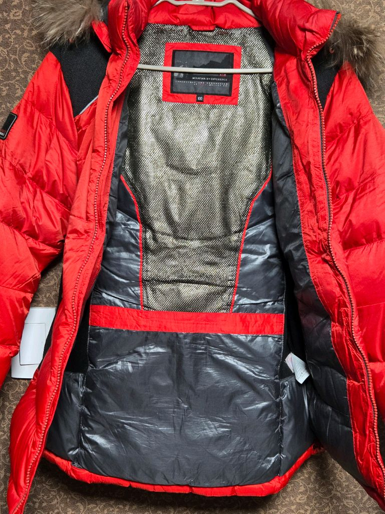 밀레 여성 구스다운 패딩 레드 100 이미지