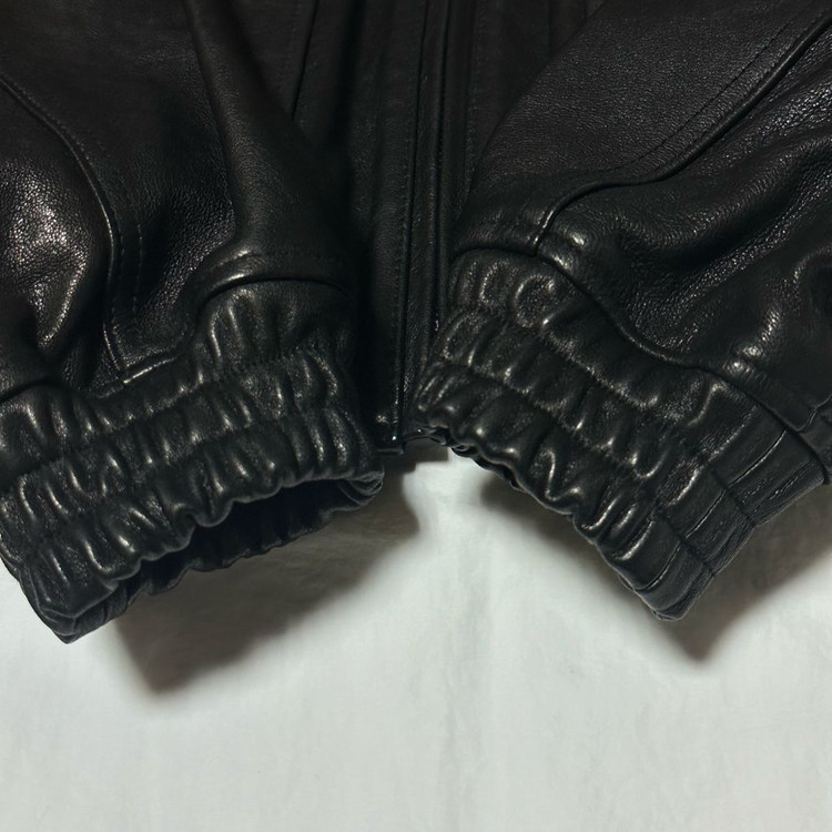 얼바닉30 a-2 레더 자켓 - 블랙 이미지