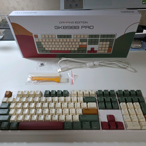 풀윤활 한성 GK898B Pro 35g 노뿌 무접점 캠핑 에디션 키보드 저렴하게 드려요 이미지