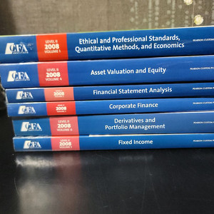 CFA Level II 2008년 교재 6권 세트 이미지