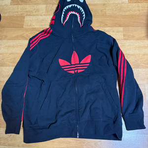 베이프 아디다스 샤크 후드 집업 이미지