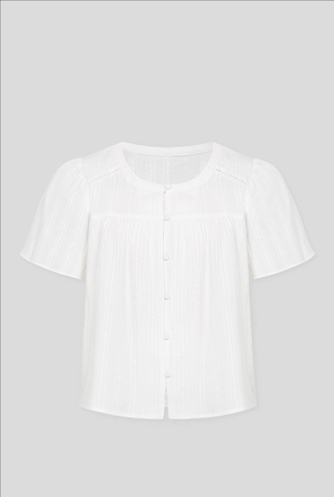 엘로주 아일라 블라우스 화이트 새상품 이미지