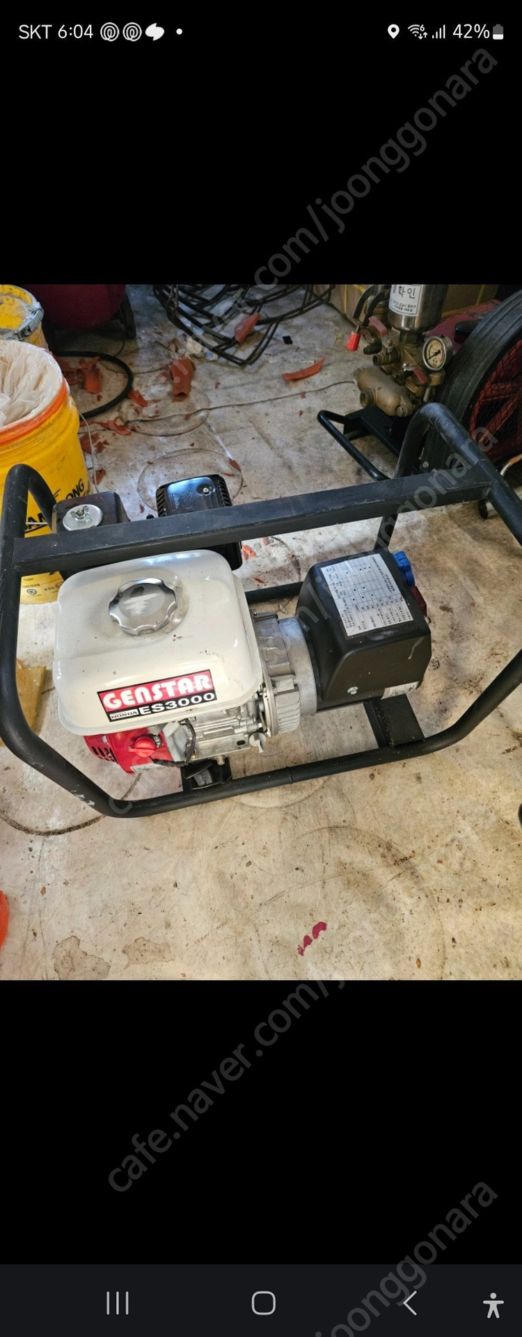 혼다 3키로 발전기(10분사용) 팝니다. 이미지