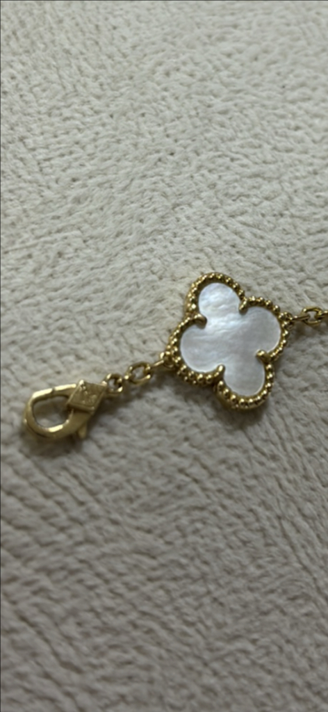 14k 옐골 반클리프세트목걸이+팔찌+반지 이미지