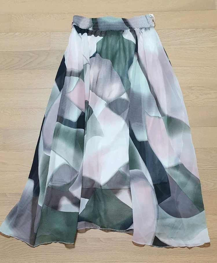 [새제품] 원피스 가디건 2set, 원피스 + 쉬폰 스커트 이미지