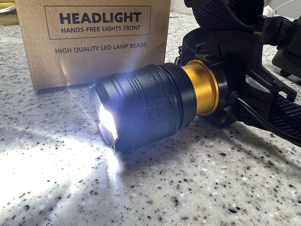 2500루멘 낚시 해루질 캠핑용 고광량 C타입 헤드랜턴(배터리 서비스) 이미지