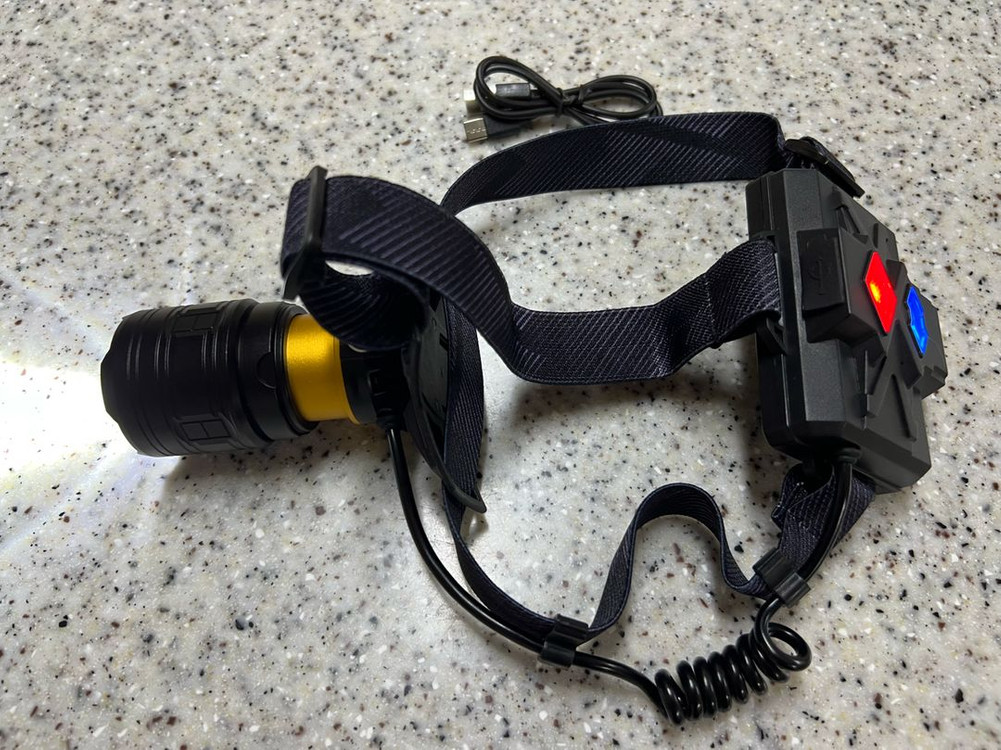 2500루멘 낚시 해루질 캠핑용 고광량 C타입 헤드랜턴(배터리 서비스) 이미지