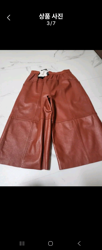 오야니 가죽 와이드 팬츠(M사이즈) 이미지