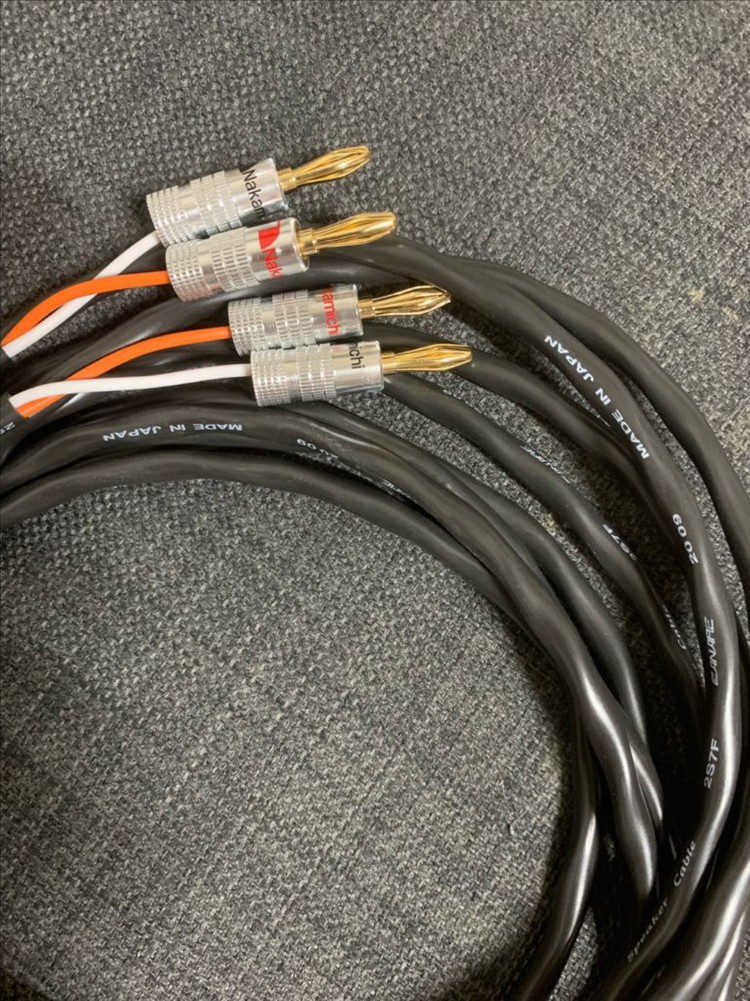 (새것)카나레 2S7F 일제 2미터 1조 나카미치 금도금단자 바나나단자 나카미치 이미지