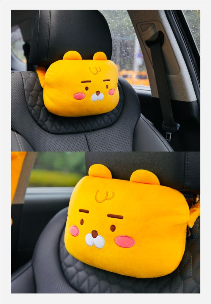 카카오프렌즈 라이언 차량용 목쿠션 이미지