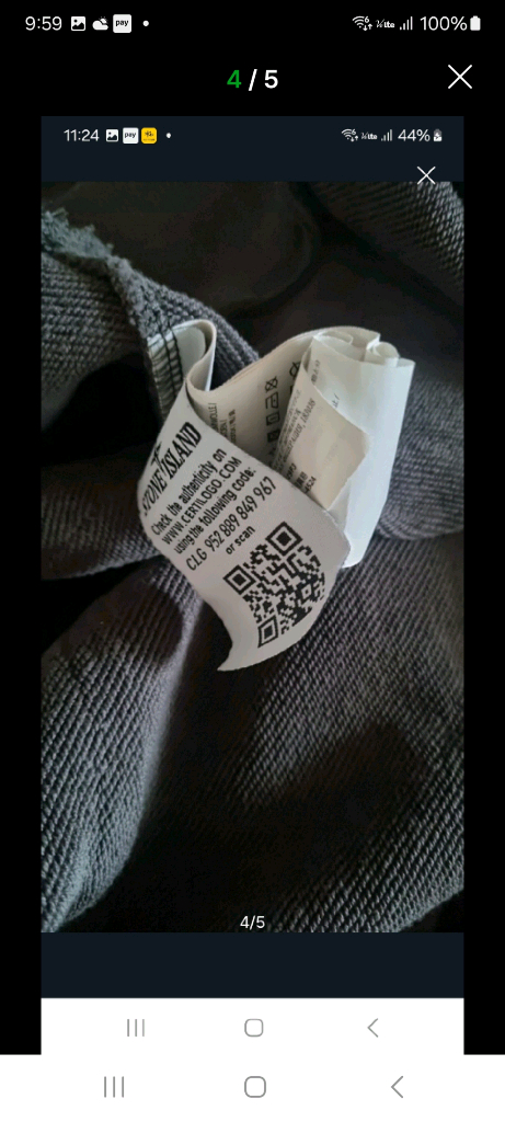 스톤아일랜드후드티카키. L/XL 이미지