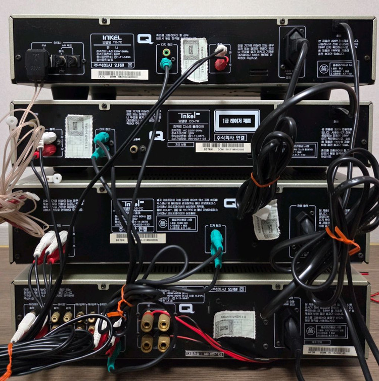 인켈 AX-7R 4단 오디오 풀세트,올수리된 제품 이미지
