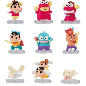 반다이 산리오 짱구 콜라보 피규어 한교동 폼폼푸린 시나모롤 가챠 굿즈 이미지