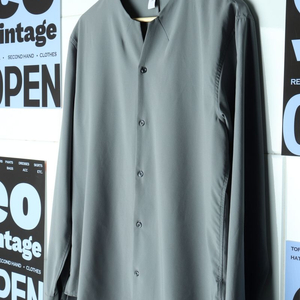 (F) 브랜드빈티지 셔츠 남방 무지 차이나카라 솔리드 이미지