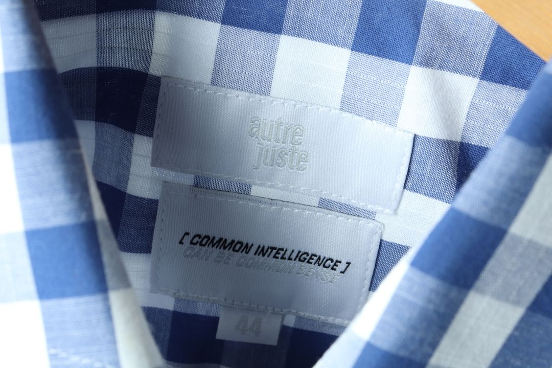 (S-M) 브랜드빈티지 셔츠 남방 블루 체크 아메카지 이미지