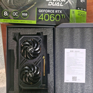 RTX 4060 Ti 그래픽카드 이미지