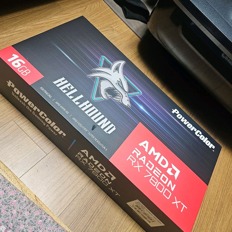 PowerColor 라데온 RX 7800 XT 헬하운드 그래픽카드 이미지