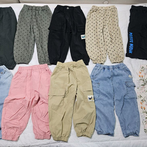 밀리밤 유아바지 8종(사이즈110)+덤으로 보세 바지 2종 이미지