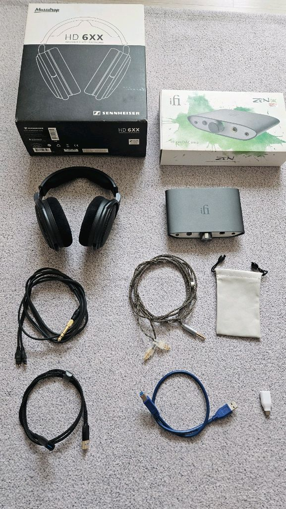 하이파이 오디오 헤드폰 (ifi zen dac +젠하이저 hd 6xx + 기타) 이미지