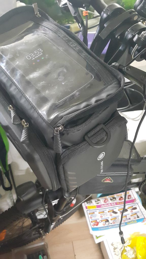 핸들바가방 배달가방 전기자전거 대용량 퀵보드 싸이클 라 이미지