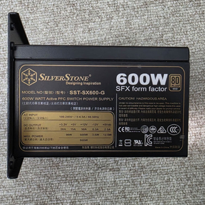 M-ATX 파워 SFX 600W 풀모듈러 파워서플라이 이미지