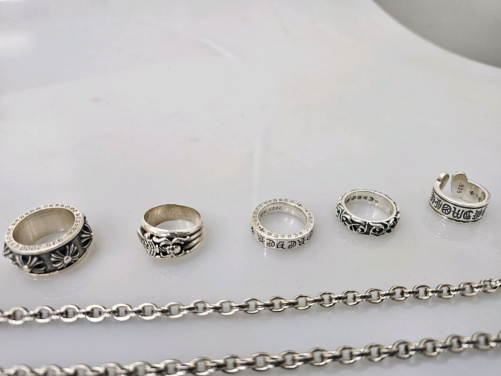 크롬하츠 실버 92.5 팔찌 반지 목걸이 정리 이미지